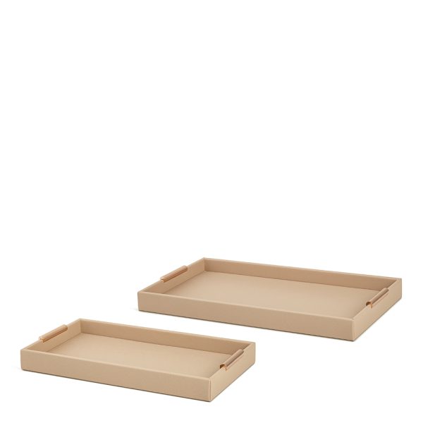 18232 - Kit Bandejas Em Mdf Com Revestimento Em Pu – 2 Pçs