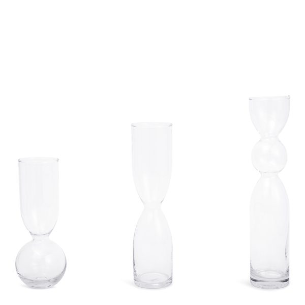 18697 - Kit Vasos Em Vidro – 3 Pçs