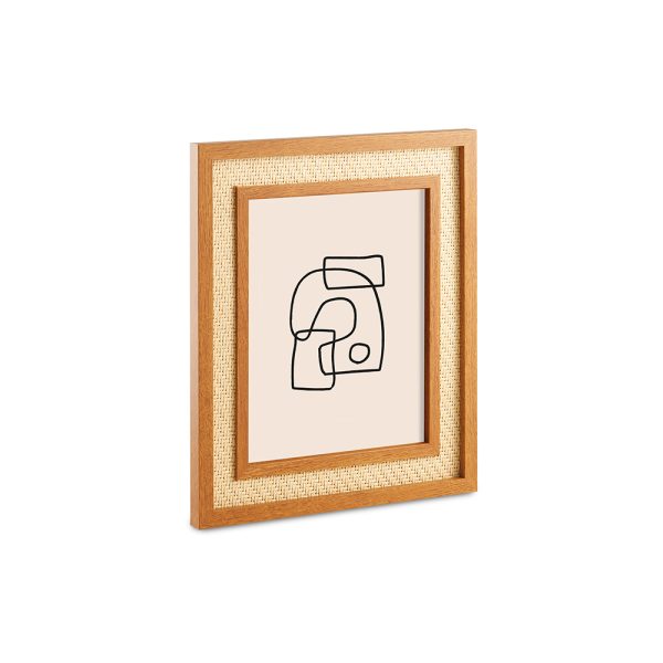 13297 - PORTA-RETRATOS EM MDF COM RATTAN – 20X25