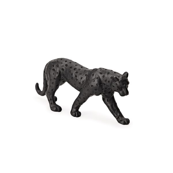 15899 - ESCULTURA LEOPARDO EM POLIRRESINA