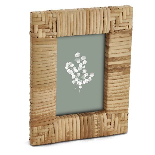 17330 - PORTA RETRATOS EM MDF COM RATTAN – 10X15