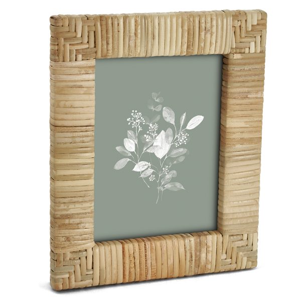 17331 - PORTA RETRATOS EM MDF COM RATTAN – 15X20