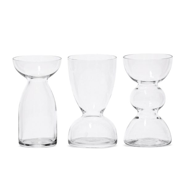 20860 - KIT MINIVASOS EM VIDRO – 3 PÇS